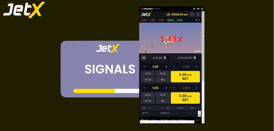 JetX signals